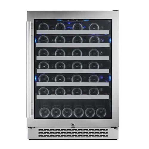 Avallon 54-Bottle Capacity Stainless Steel Built-In/Freestanding Wine Chiller
