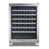 Avallon 54-Bottle Capacity Stainless Steel Built-In/Freestanding Wine Chiller