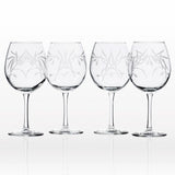 Olive Branch Clear 18 oz. Balloon Wine Glass (Set of 4)