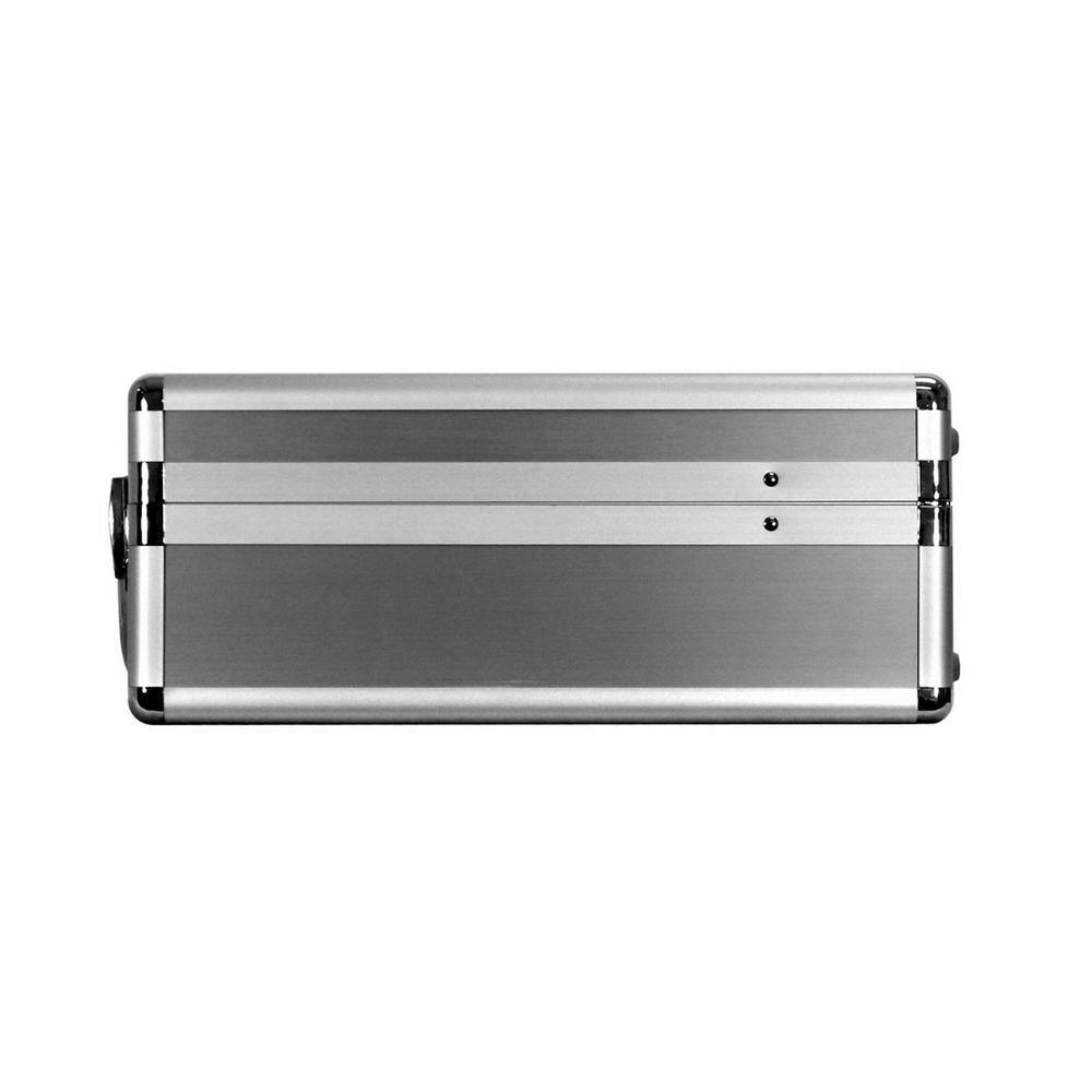 15 in. Smooth Aluminum Tool Case with Foam in Silver - Super Arbor