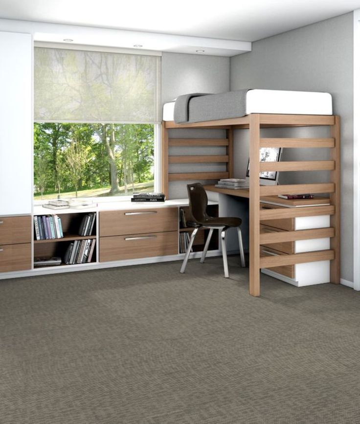 Shaw Whiz Kid 24-in x 24-in Masterful Multi-level Loop Full Spread Adhesive Carpet Tile (48-sq ft)
