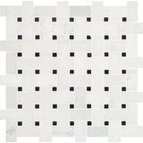 MSI Greecian White Basket Weave 12 in. x 12 in. x 10mm Honed Marble Mesh-Mounted Mosaic Tile (10 sq. ft. / case)