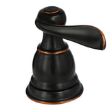 Windemere 8 in. Widespread 2-Handle Bathroom Faucet with Metal Drain Assembly in Oil-Rubbed Bronze - Super Arbor