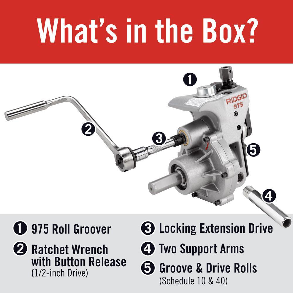 Model 975 Combo Roll Grooving Machine - Super Arbor