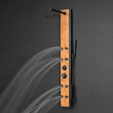 57 In. 8-Jet Multifunction Shower Panel System With Adjustable Rainfall Shower Head And Handheld Shower head