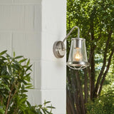 Home Decorators Collection Georgina 1-Light Brushed Nickel Wall Sconce