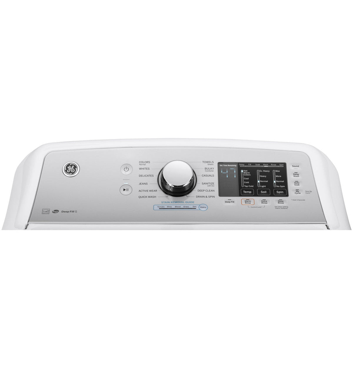 GE 4.8-cu ft High Efficiency Top-Load Washer, Diamond Gray/White, ENERGY STAR (GTW720 Series)