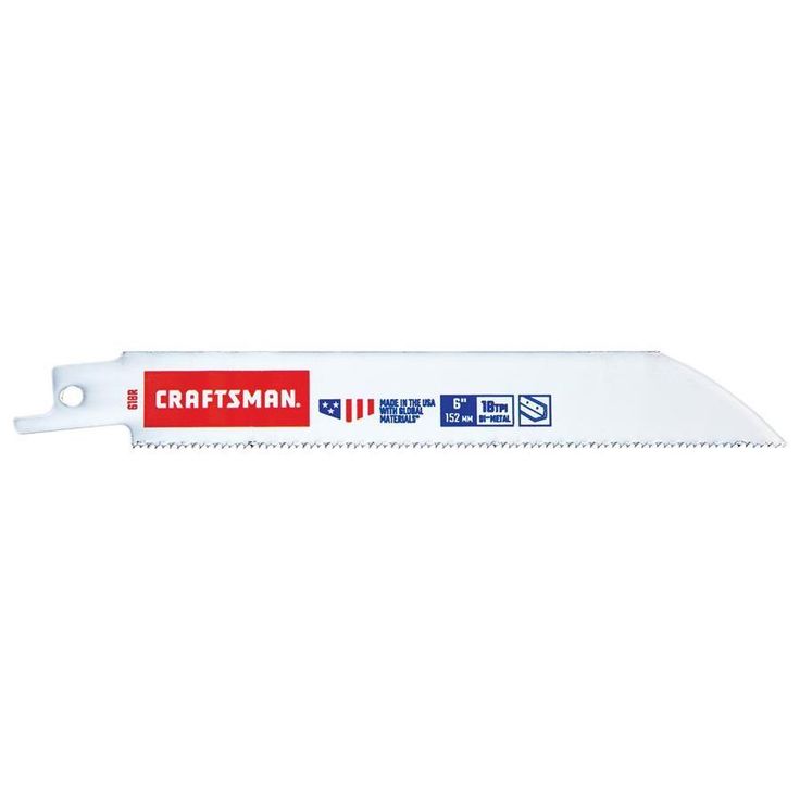 CRAFTSMAN 5-Pack 6-in 18-TPI Metal Cutting Reciprocating Saw Blade