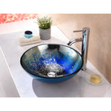 Chilasa Vessel Sink in Blue - Super Arbor