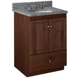Ultraline 42 in. W x 21 in. D x 34.5 in. H Vanity Cabinet Only in Natural Alder - Super Arbor