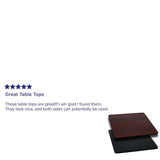 Black/Mahogany Table Top - Super Arbor