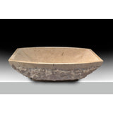Moon Vessel Sink in Classic Cream Marble - Super Arbor