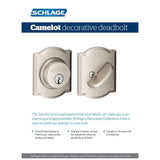 Camelot Aged Bronze Single Cylinder Deadbolt - Super Arbor