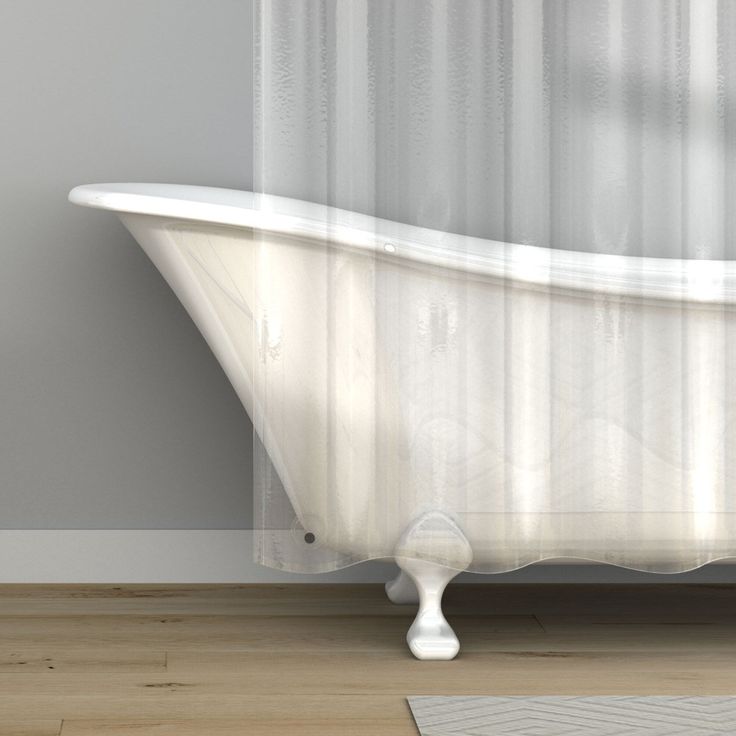 Style Selections EVA/PEVA Clear Solid Shower liner