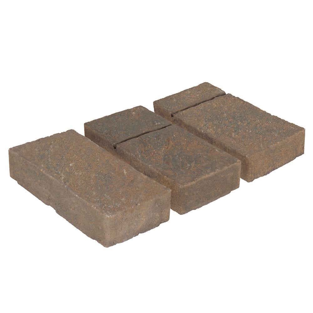 Marseilles 7 in. 3.5 in. x 2.25 in. Carriage House Beige/Charcoal Concrete Paver - Super Arbor