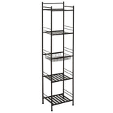 Slat Style 14 in. W x 11 in. D x 58.5 in. H Towel Tower in Bronze - Super Arbor