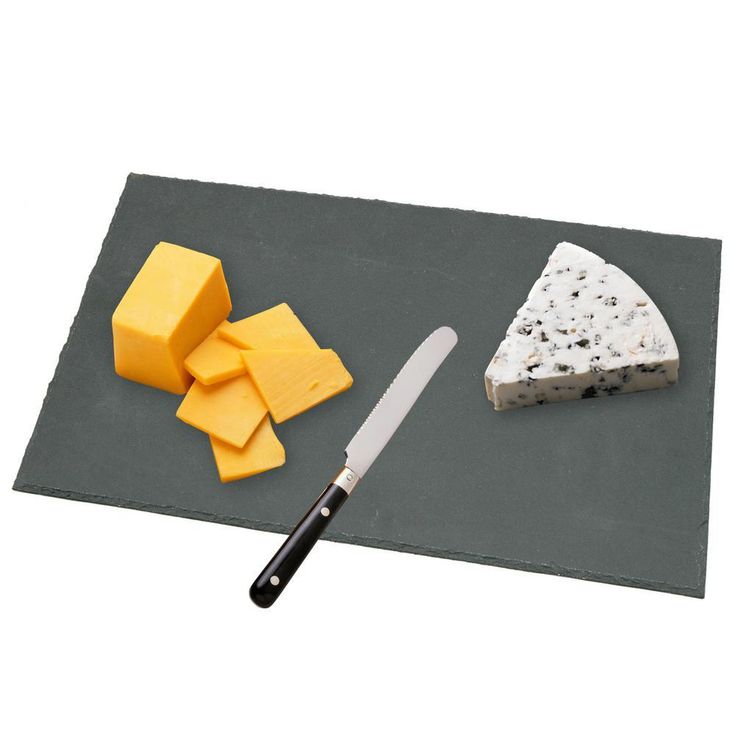 Natural Slate Stone 12 in. x 20 in. Rectangular Serving Board Cheese Platter Dinning Serving Board