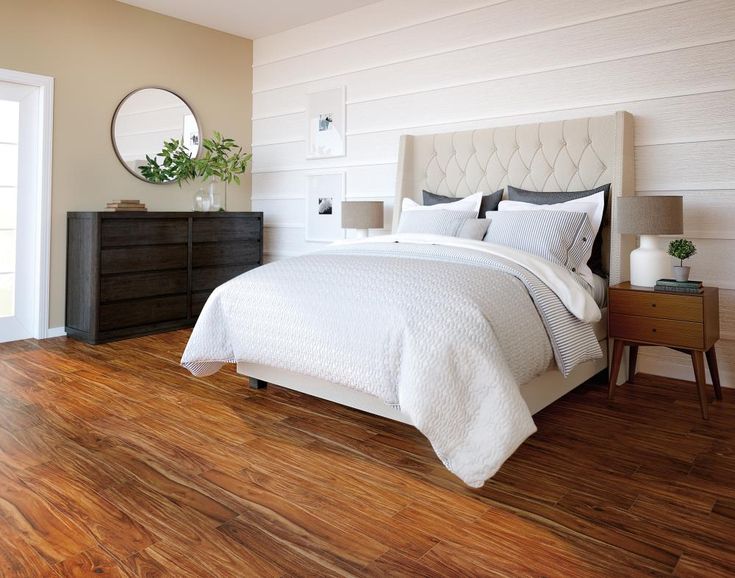 Style Selections Acacia Natural 6-in x 36-in Glazed Porcelain Wood Look Floor and Wall Tile
