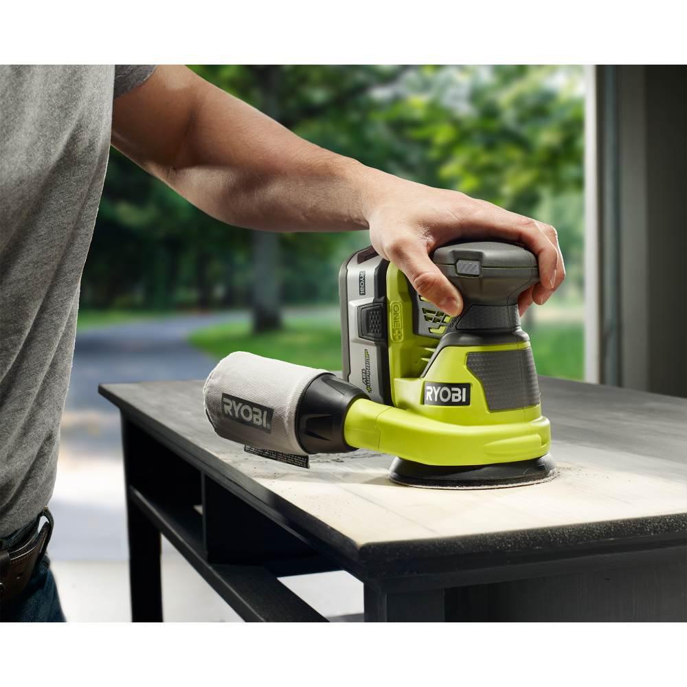 18-Volt ONE+ Lithium-Ion Cordless Fixed Base Trim Router and 5 in. Random Orbit Sander (Tools Only) - Super Arbor