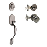 Heritage Black Door Handleset and Colonial Knob Trim - Super Arbor