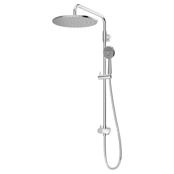 1-spray 11.8 in. Dual Shower Head and Handheld Shower Head in Chrome