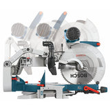 15 Amp 12 in. Corded Dual-Bevel Sliding Glide Miter Saw with 60 Tooth Saw Blade