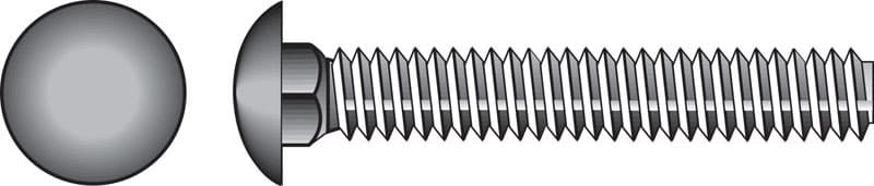 Hillman 3/8 in. x 1 in. Zinc-Plated Steel Carriage Bolt (100-Pack)