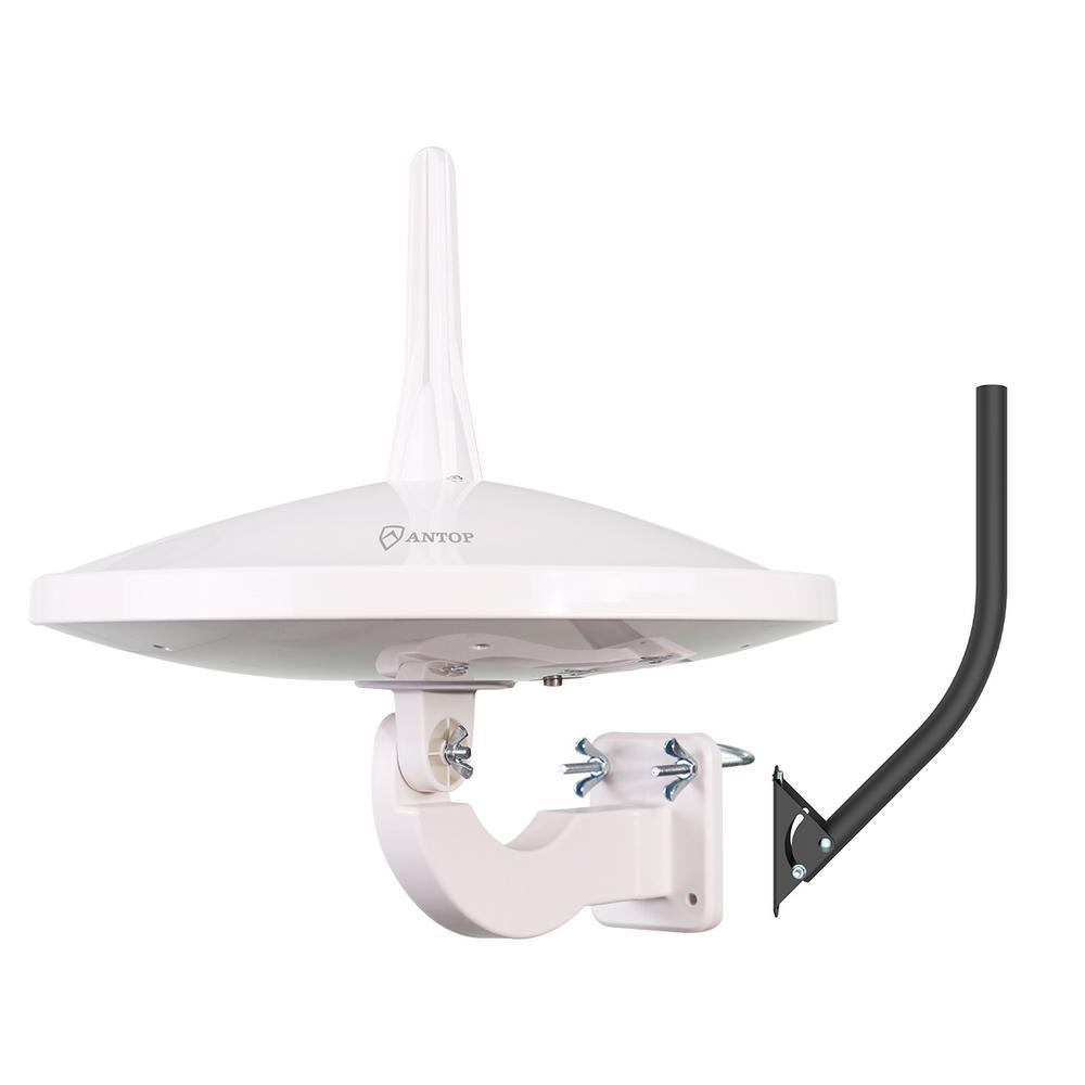 UFO 720 Dual-Omni Reception Outdoor HDTV Antenna with Smartpass Includes Pole Mount - Super Arbor