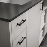 Drum 3 in. (76mm) Matte Black Drawer Pull - Super Arbor