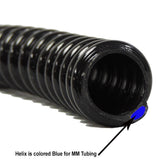 1-1/2 in. Dia x 25 ft. MM Sizing Black Non Kink, Corrugated, Flexible PVC Pond Tubing - Super Arbor