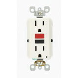 15 Amp 125-Volt Duplex Self-Test Slim GFCI Outlet, White (4-Pack) - Super Arbor