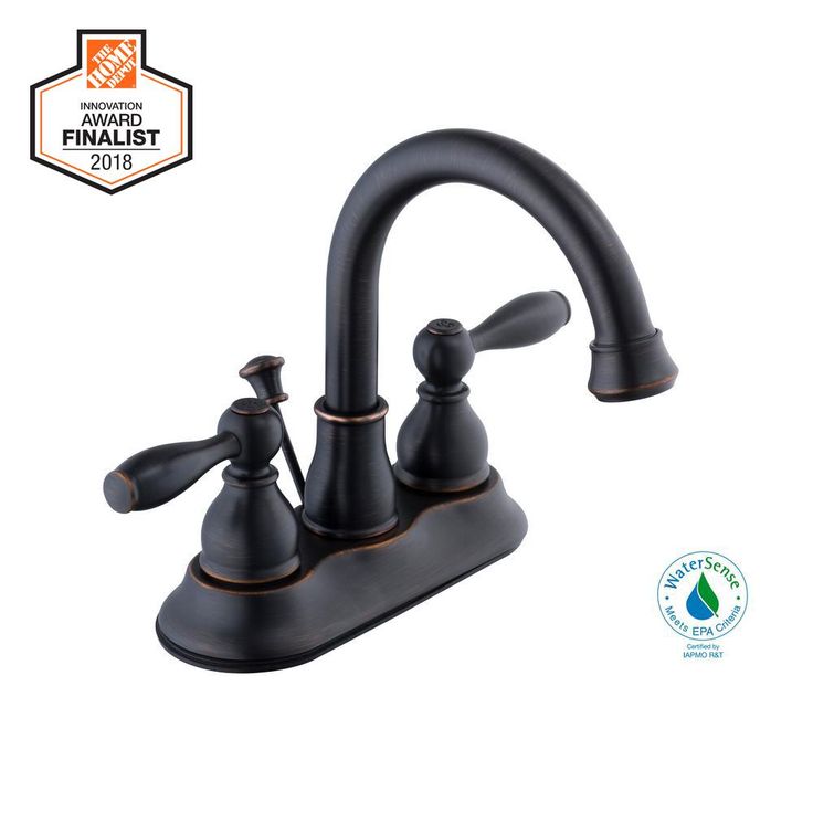 Mandouri 4 in. Centerset 2-Handle High-Arc Bathroom Faucet in Bronze
