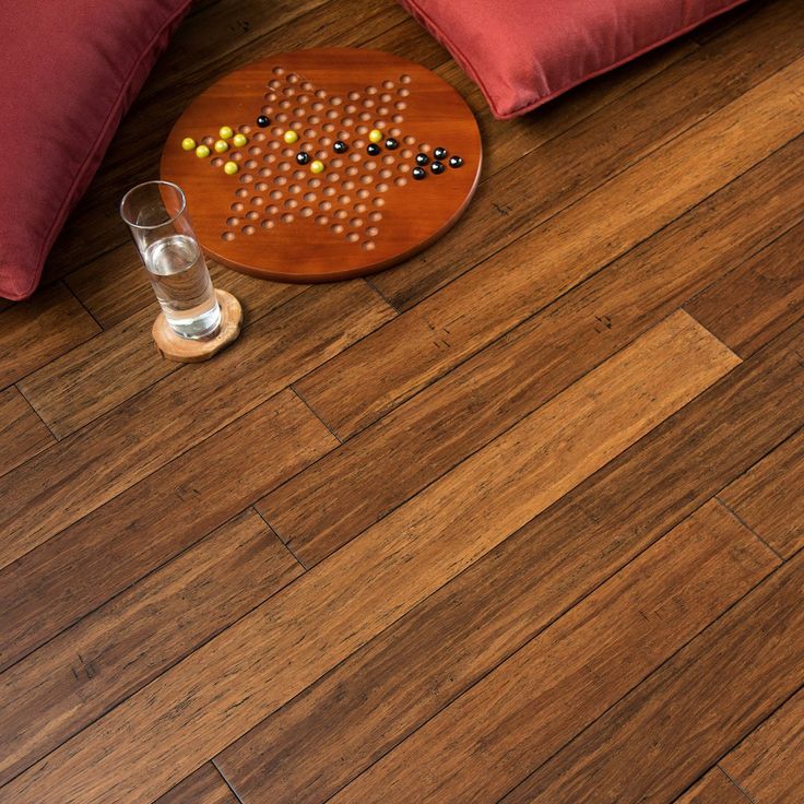 CALI Fossilized Antique Java Bamboo 3-3/4-in W x 7/16-in T x 36-in Handscraped Solid Hardwood Flooring (22.69-sq ft / Carton)