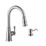Undermount 16 in. 18-Gauge Stainless Steel Bar Sink in Brushed Stainless with Arc Kitchen Faucet