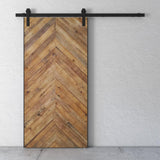 40 in. x 83 in. TRIBECA 40 in. x 83 in. Reclaimed Wood Sliding Barn Door with Hardware Kit - Super Arbor