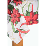 Christmas Ribbon 70 in. Multi Round 100% Polyester Tablecloth