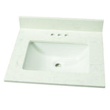 49 in. W Marble Vanity Top in Arabescato Venato - Super Arbor