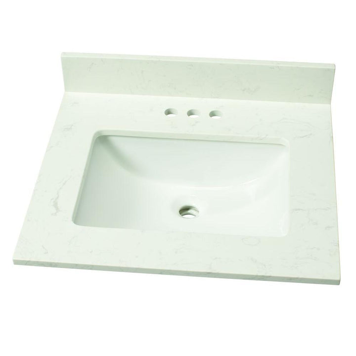 49 in. W Marble Vanity Top in Arabescato Venato - Super Arbor