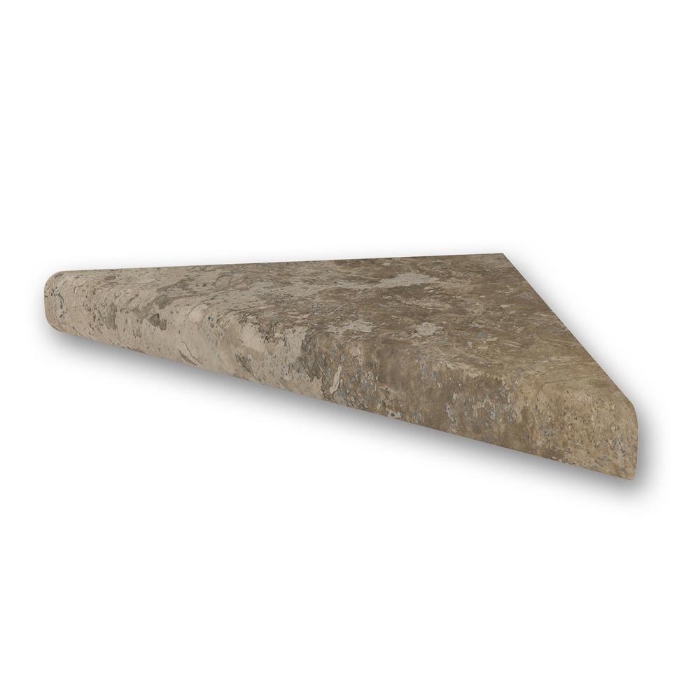 15 in. Corner Shelf Niche in Calacatta White - Super Arbor