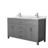 Beckett 72 in. W x 22 in. D Double Bath Vanity in White with Cultured Marble Vanity Top in Carrara with White Basins - Super Arbor