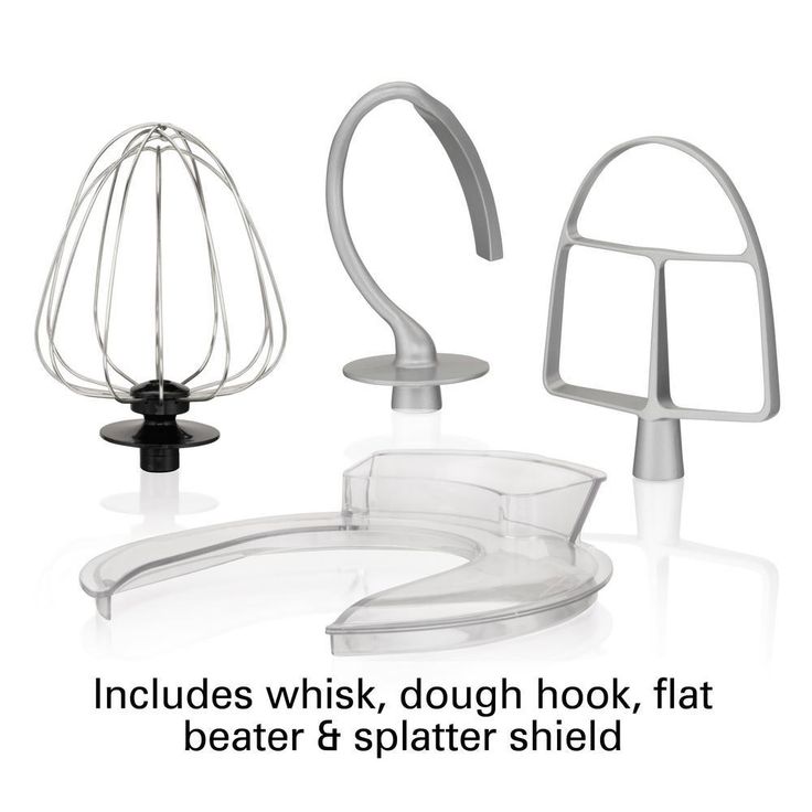 4 Qt. 7-Speed Stainless Steel Stand Mixer with Flat Beater, Dough Hook and Whisk