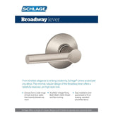 Broadway Matte Black Keyed Entry Door Lever with Greenwich Trim - Super Arbor