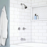 Aragon 2-Handle 1-Spray Tub and Shower Faucet in Chrome (Valve Included) - Super Arbor