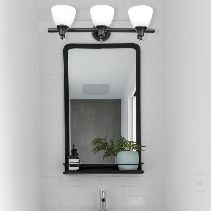 Jayden 3-Light Oil Rubbed Bronze Vanity Light with Frosted Glass Shades and 4-Piece Bath Set