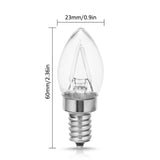 YANSUN 20-Watt Equivalent C7 Edison Blue LED Filament Light Bulb (4-Pack)