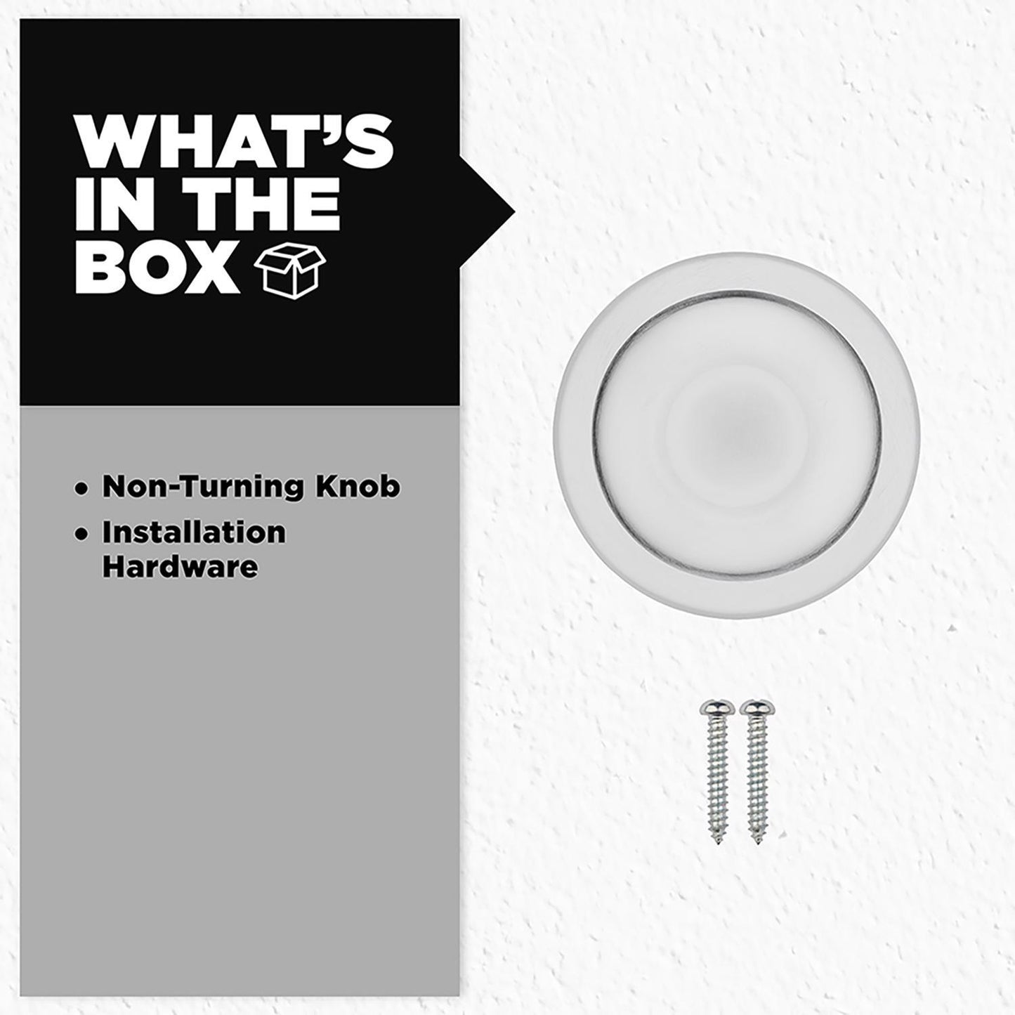 Kwikset Tylo Satin Chrome Dummy Knob – Right or Left Handed