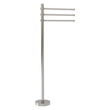 Allied Brass Satin Nickel Freestanding Towel Rack