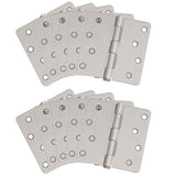 4 in. x 1/4 in. Radius Satin Nickel Door Hinge Value Pack (10 per Pack) - Super Arbor