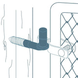 Everbilt 5/8 in. x 4-1/2 in. Chain Link Fence Lag Screw Hinge