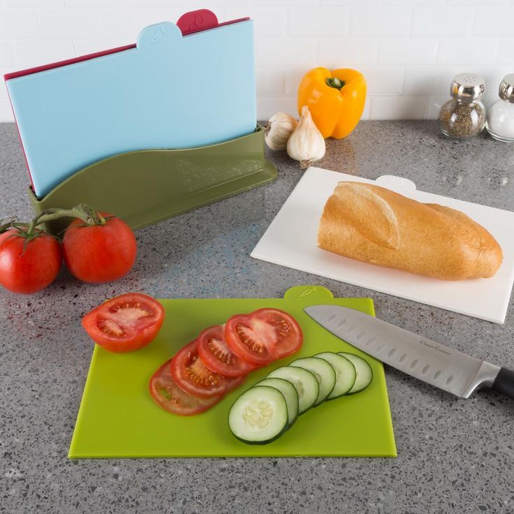 5-Piece Plastic Cutting Board Set